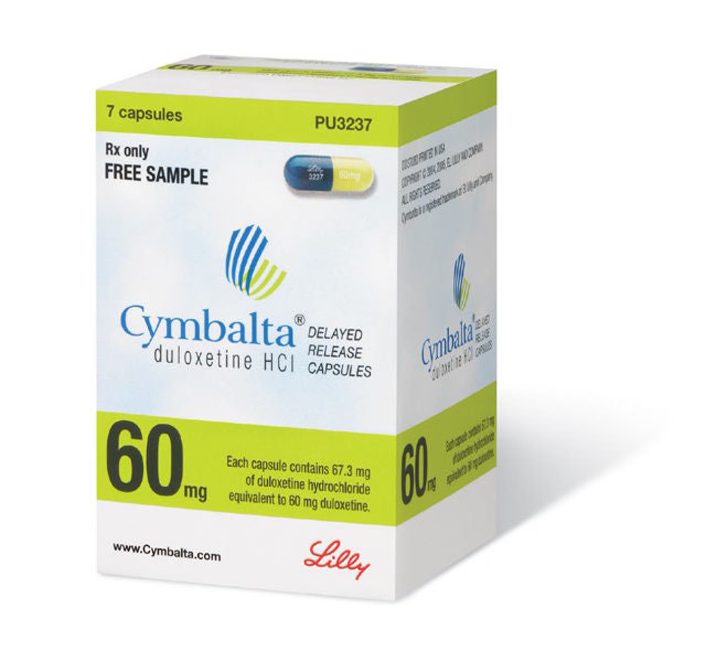 Historical Cymbalta 60 mg sample carton